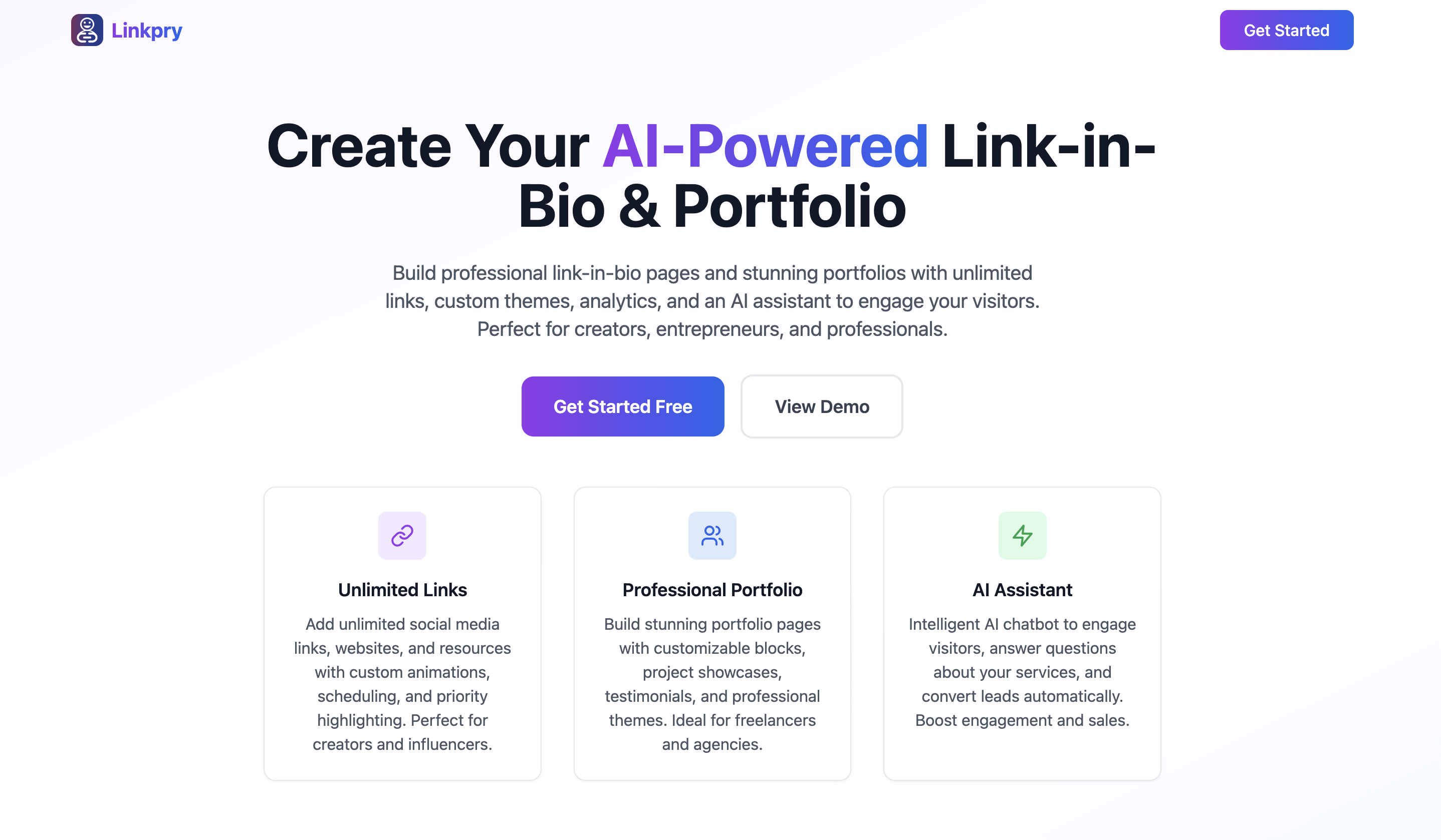 Linkpry. Link in bio creator, anibel adjei